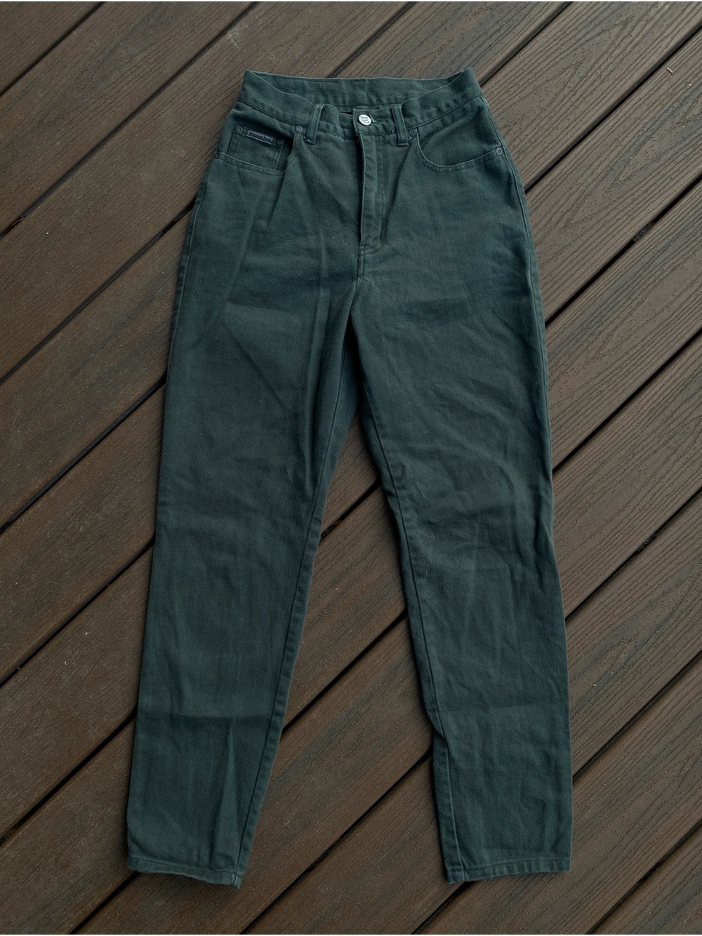 Vintage Women’s forest green Skinny Jeans - super soft